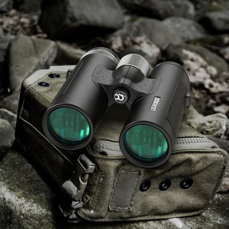 Binocolo Leaysoo-10x42ED adatto per il birdwatching, BAK4, 8 ° ampio campo visivo, impermeabile IPX7, adatto per l'uso in tutte le condizioni atmosferiche