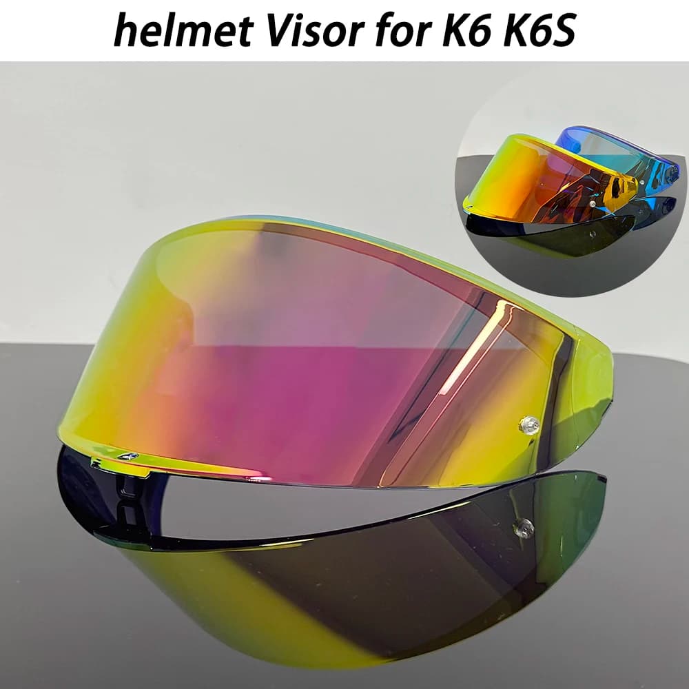 Visiera per Casco Moto Compatibile con Caschi AGV K6 K6S, Lente di Ricambio, Accessori, Parabrezza