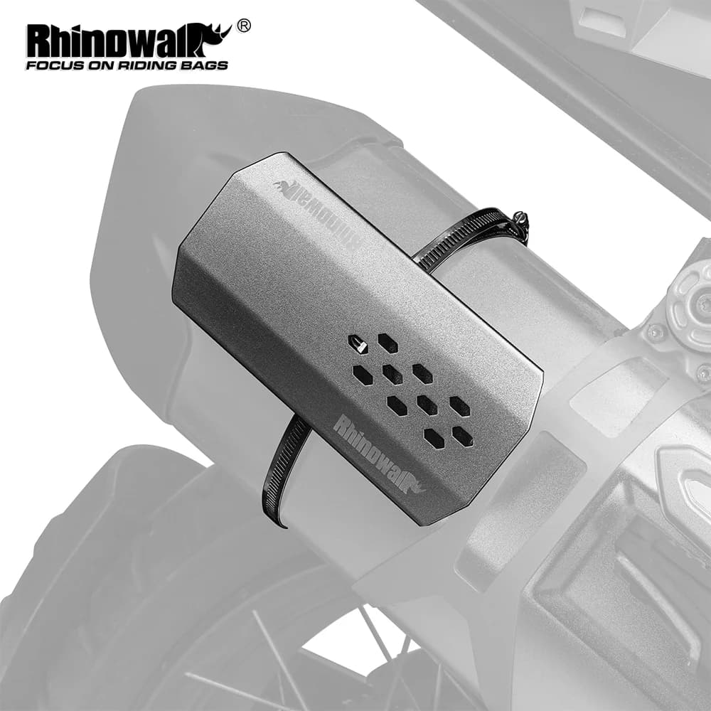 Rhinowalk Protezione per Tubo di Scarico Moto 1 o 2 Pezzi, Copertura Scudo Termico per Moto, Protezione Antiscottatura, Accessori