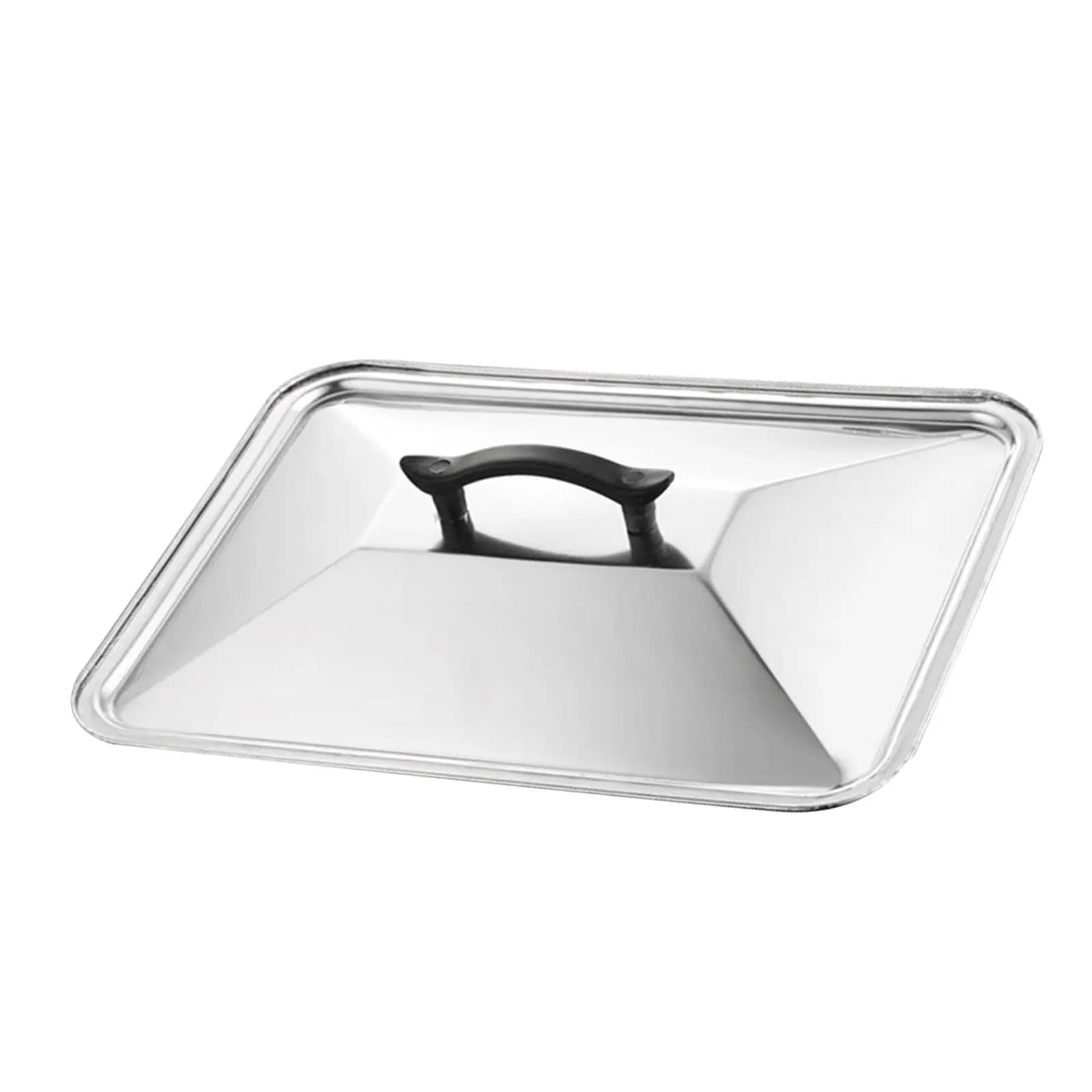 Stainless Steel Wok Cover 36x27cm, Oil Anti-Schizzi, For Padella, Keeps Hot Food, Essential Kitchen Accessories