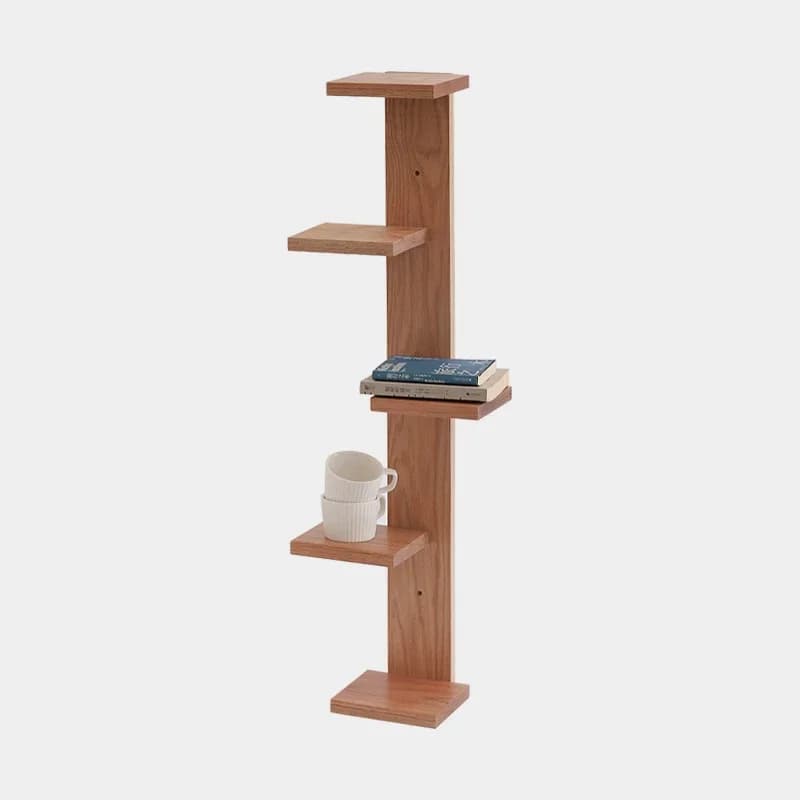 Minimalist Solid Wood Wall-Mounted Shelf Multi-Layer Storage Board Living Room Decorative Rack Japanese Home Wall Organizer