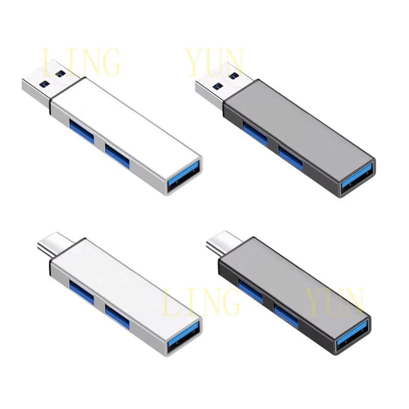 Hub USB Z con 3 Porte, Mini Dongle USB, Espansore USB 3.0 + 2 USB 2.0