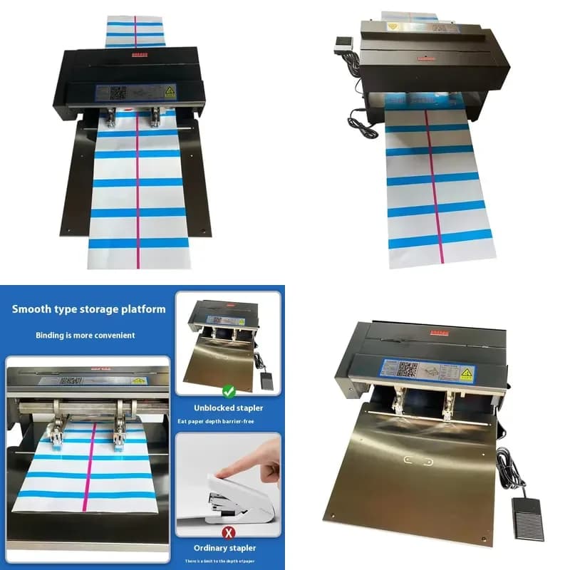 Heavy-Duty Electric Power Long Arm Automatic Stapler Labor-Saving Metal Binding Machine
