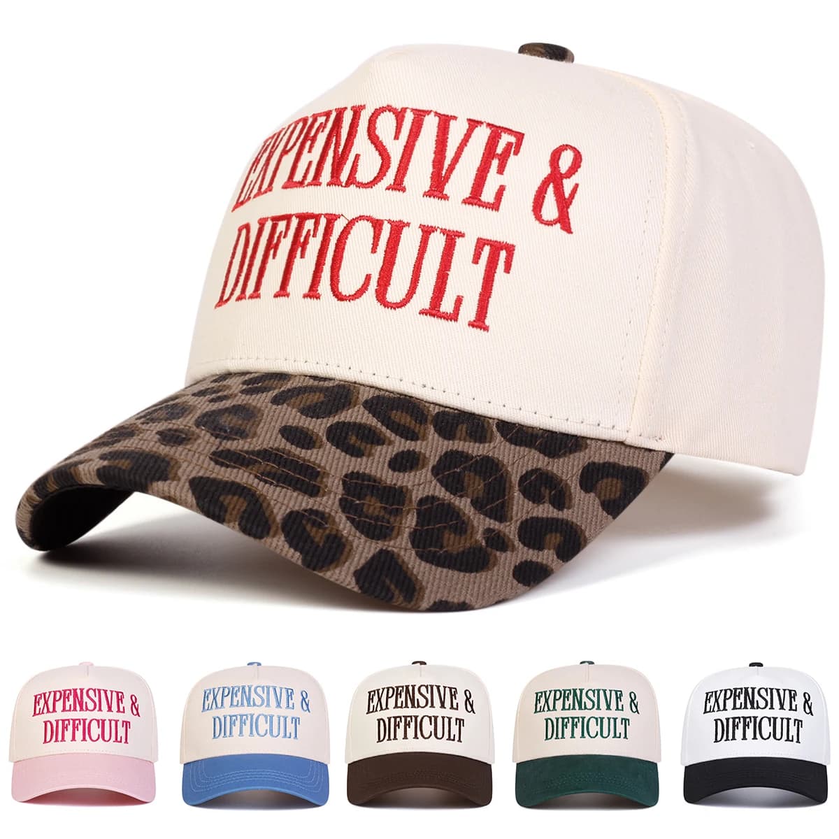 Unisex Letter Embroidered Patchwork Adjustable Baseball Cap Breathable Sun Protection Outdoor Hat