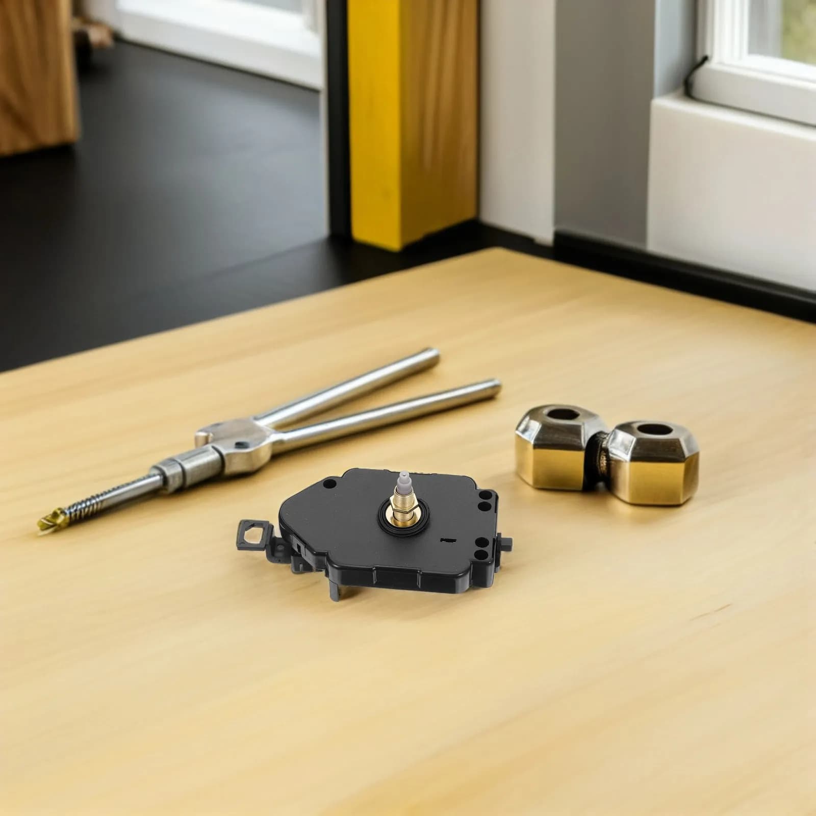 Movimento Silenzioso per Orologio a Pendolo, Meccanismo al Quarzo di Ricambio per Orologi da Parete, Riparazione Fai-da-te, Movimento Continuo Senza Rumore, Filettatura 11mm
