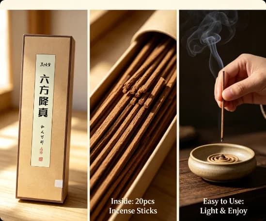 Incense Sticks Natural Herbal Handmade Aroma Sticks Long Lasting Scent For Meditation Tea Room Home Zen Air Freshener
