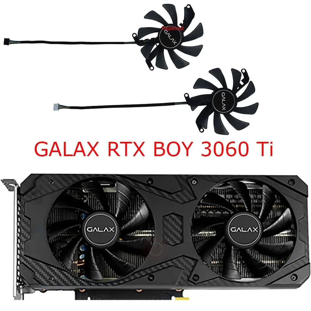Ventola per scheda video, dispositivo di raffreddamento grafico, 2 pezzi/set, T129215SU, FY09015M12LPA, per GALAX RTX 3060 Ti Snapdragon FG, per GALAX RTX3050 Snapdragon