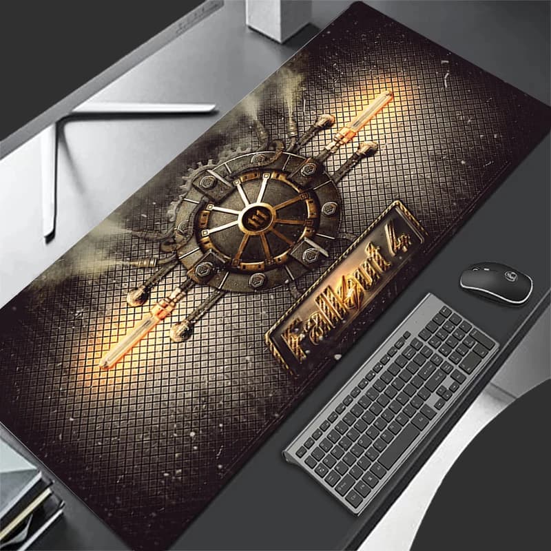 Mouse pad Pc Gamer F-Falloutes Desk Mat Accessories Mousepad Cabinet Keyboard Zerbino Office Xxl Grande Carpet Anime 900x400
