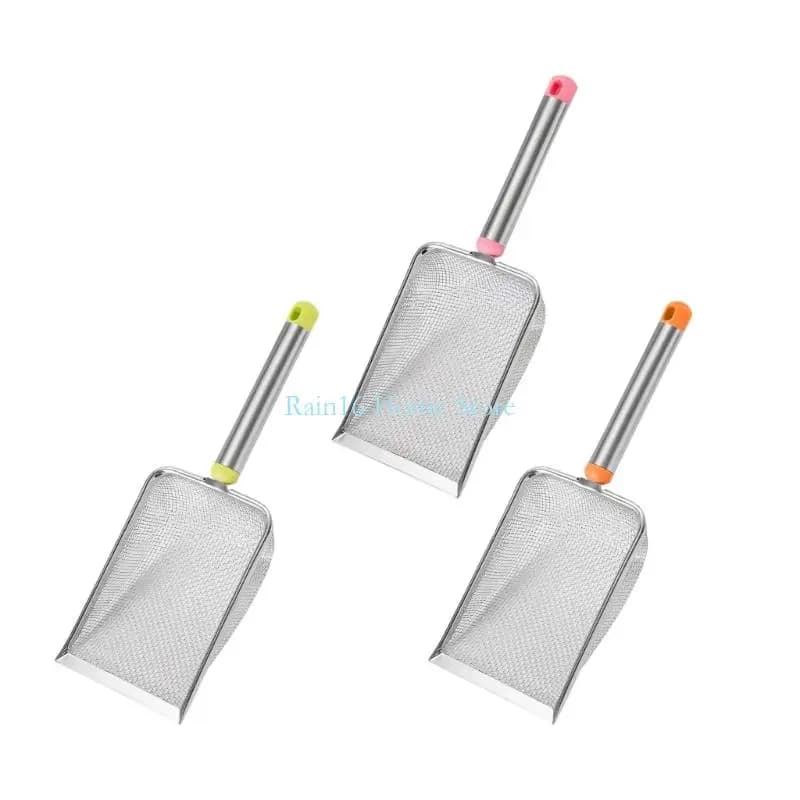 RustProof Cats Litter Scooper Fine Mesh Sifting Shovel For Quick Litter Remove 02DB