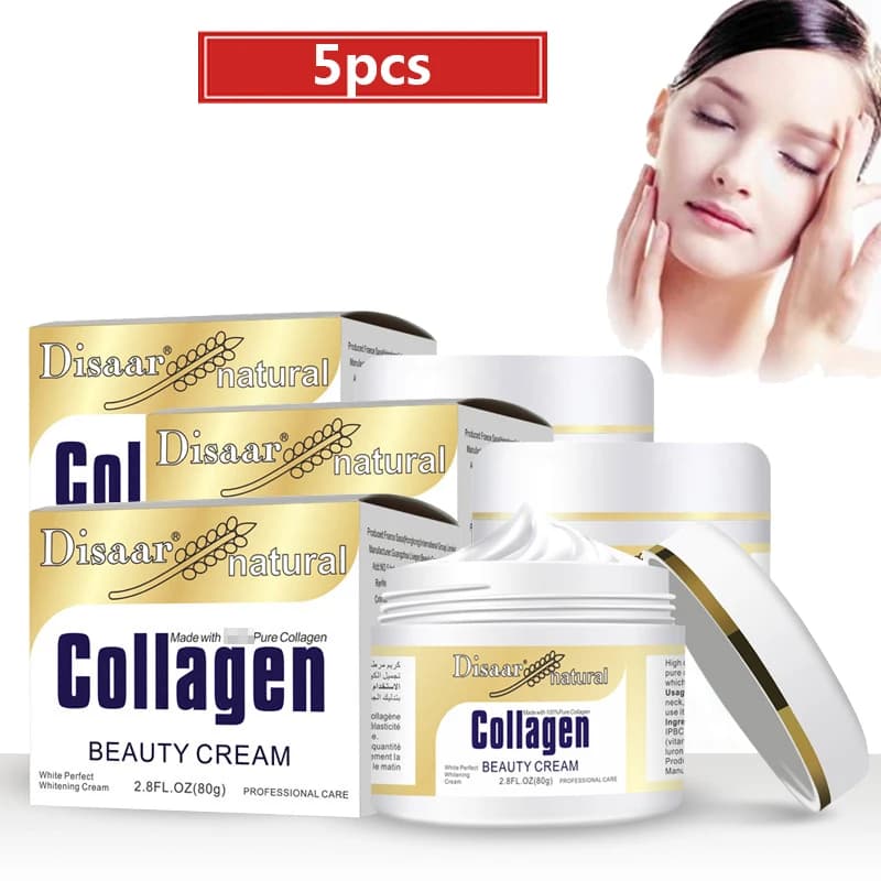 5 pcs/Lot Korean Antiwrinkle Cream 80g Collagen Lifting Cream Face Skin Care Skin Whitening Moisturizing Ointment