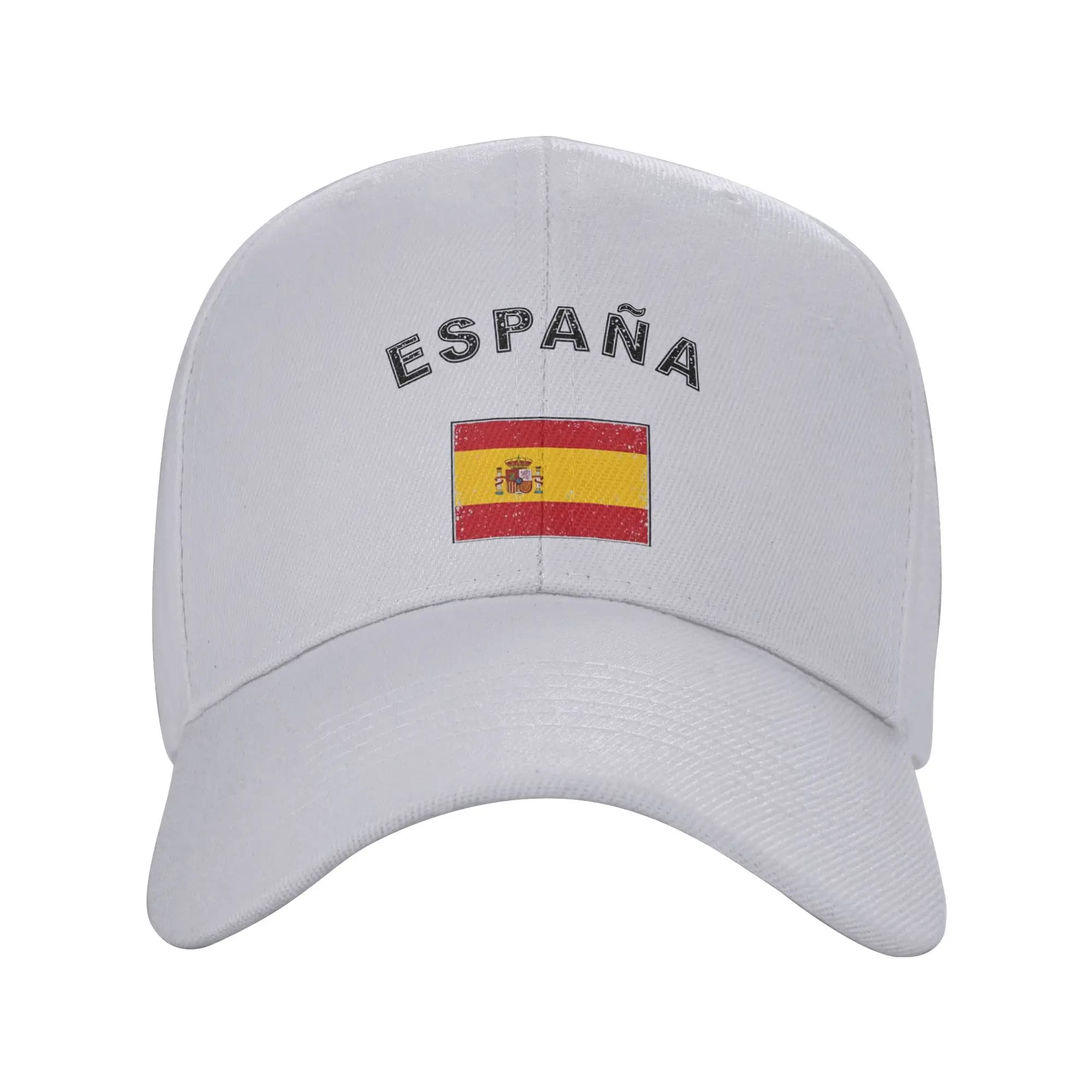 Spain Spanish Flag Flag Used Look Casual Baseball Cap Outdoor Sports Hip Hop Hats Summer Sun-Proof Men Women Baseball Caps