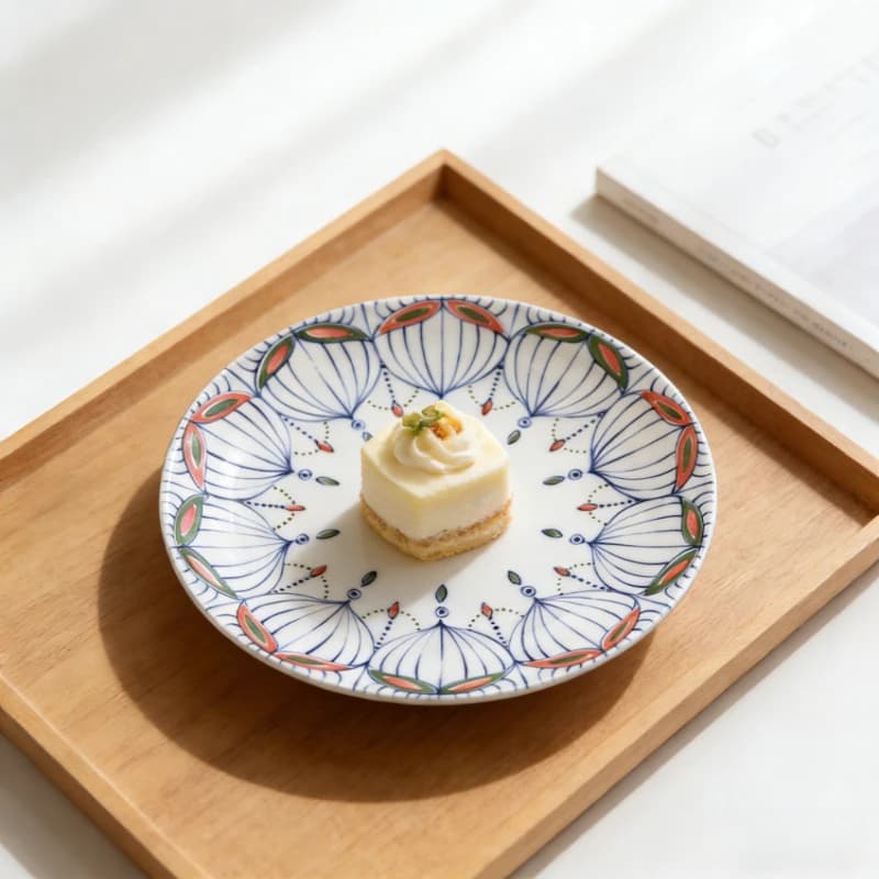 Squisita Venus Series: China Fancy Japanese Style, Blue and White with Colorful Subsmalt, Bowls, Plates and Ceramic Trays