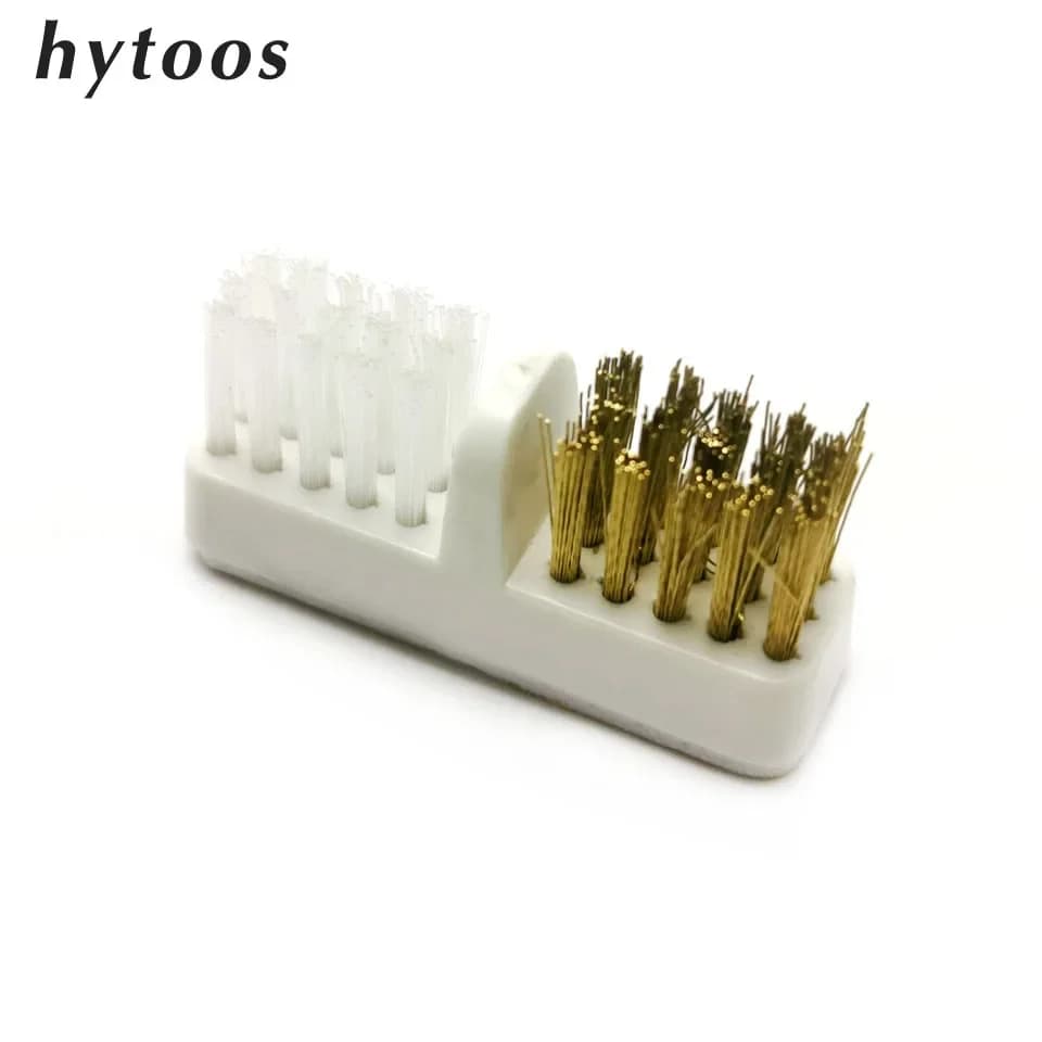 HYTOOS 1 pcs Nail Drill Bit Brush plastic and copper wire clean brushes dust cleaning nail accessories tools for Manicure