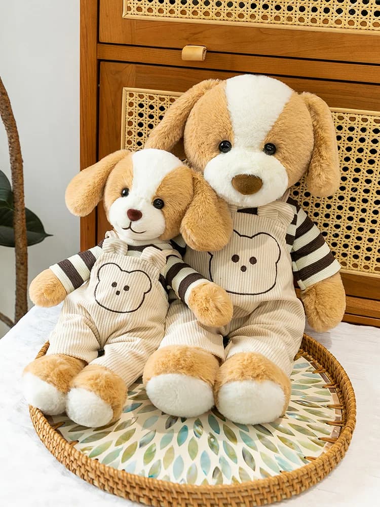 Peluche a forma di cane, morbido e tenero, regalo di compleanno per bambini dai 3 anni in su