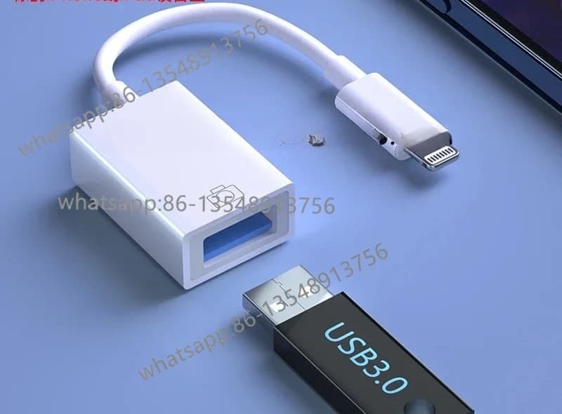 Adattatore OTG, convertitore di illuminazione, connessione chiavetta USB USB 3.0 esterna