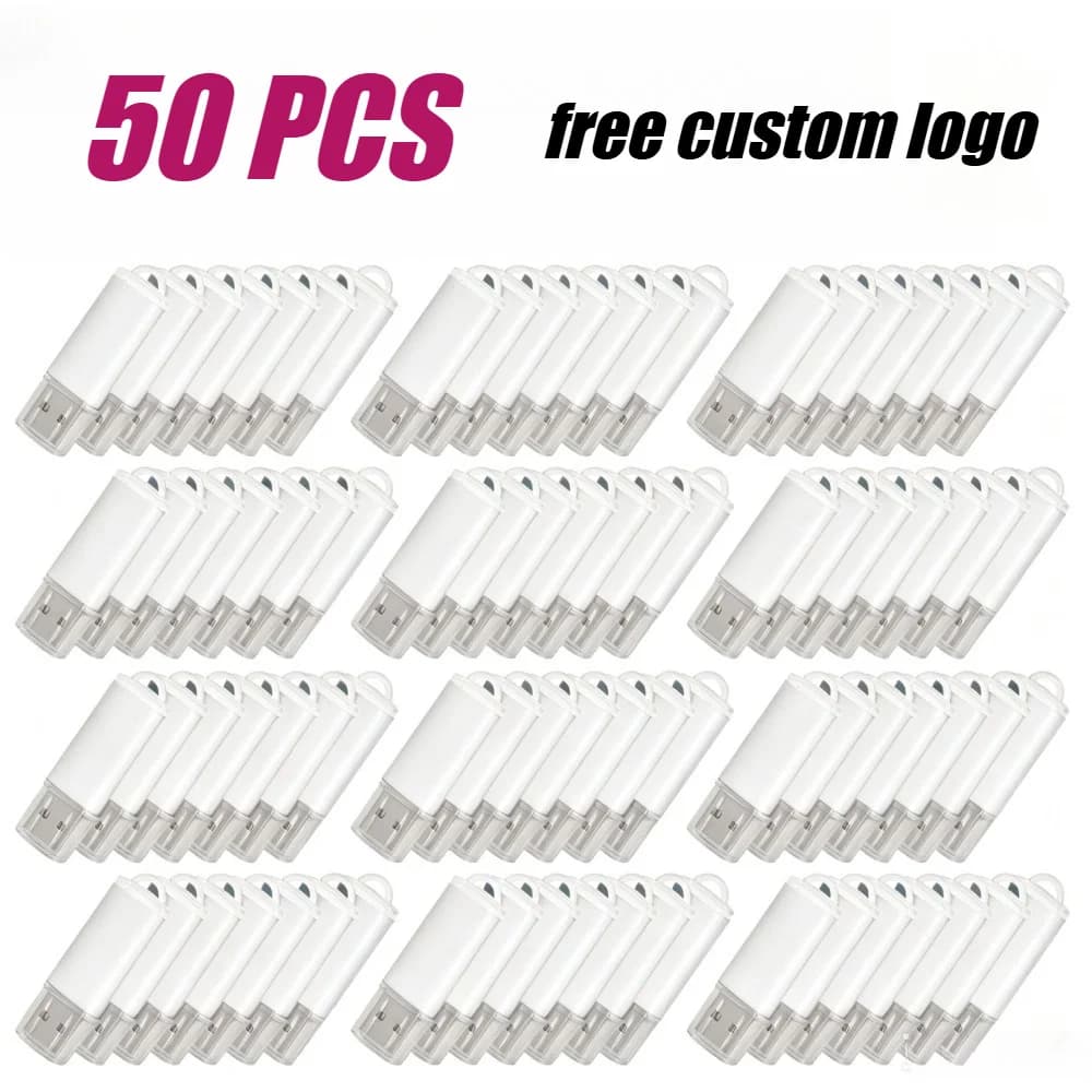 Chiavetta USB 2.0 personalizzabile con logo, 50 pezzi/lotto, 4GB 8GB 16GB 32GB 64GB 128GB, memory stick per matrimoni, chiavetta USB in metallo per fotografia