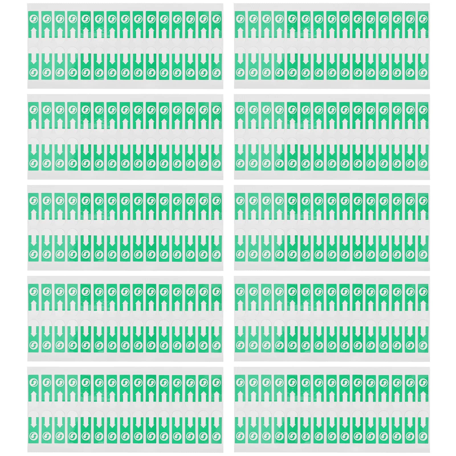1000Pcs Arrow Seal Sticker Non-Residue Adhesive Easy-Peel Spacing Handle Design for Bag Sealing Envelope Direction Labeling