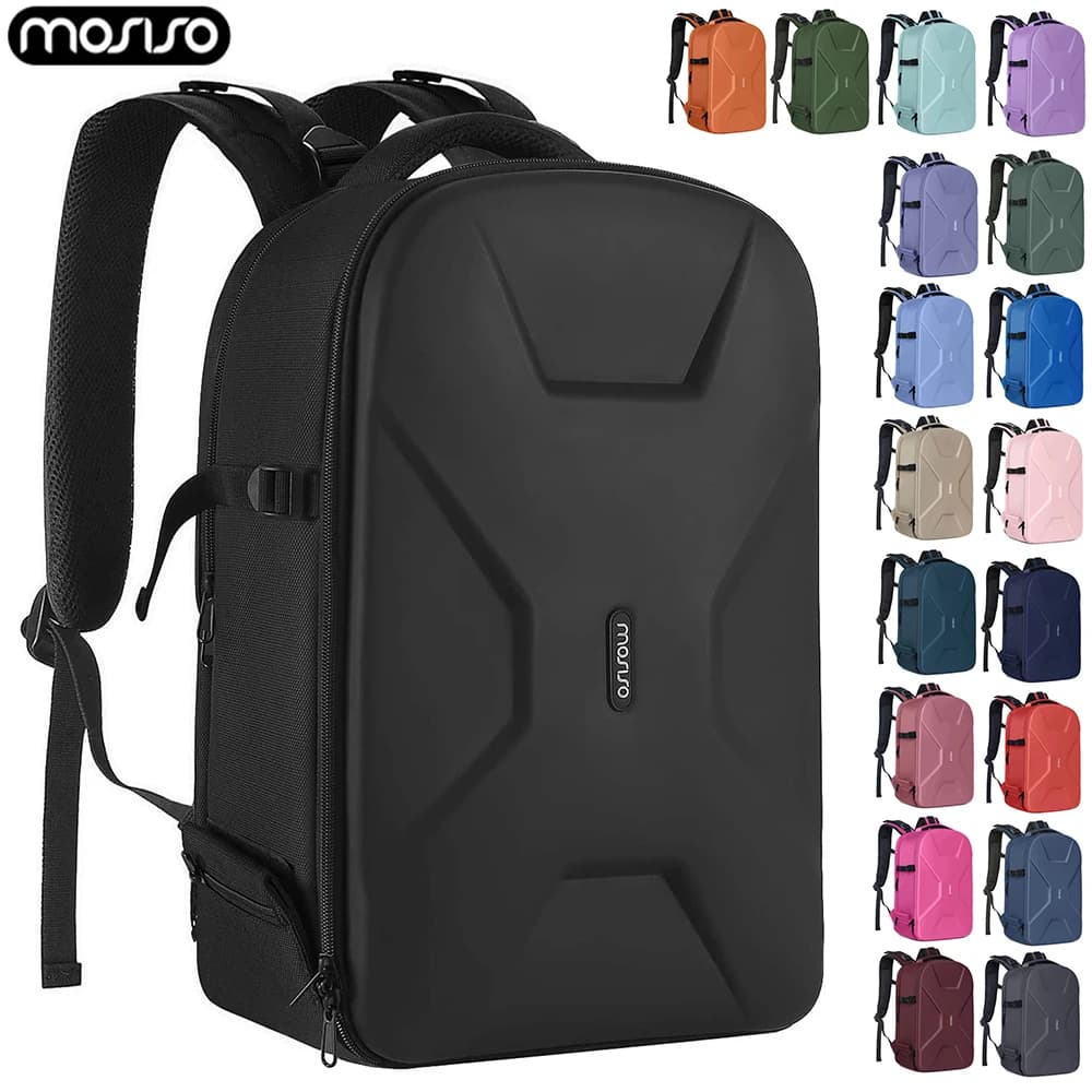 Zaino per fotocamera impermeabile Zaino da viaggio da 15-16 pollici Custodia rigida per fotografia Borsa per fotocamera DSLR/SLR per Nikon Canon Sony