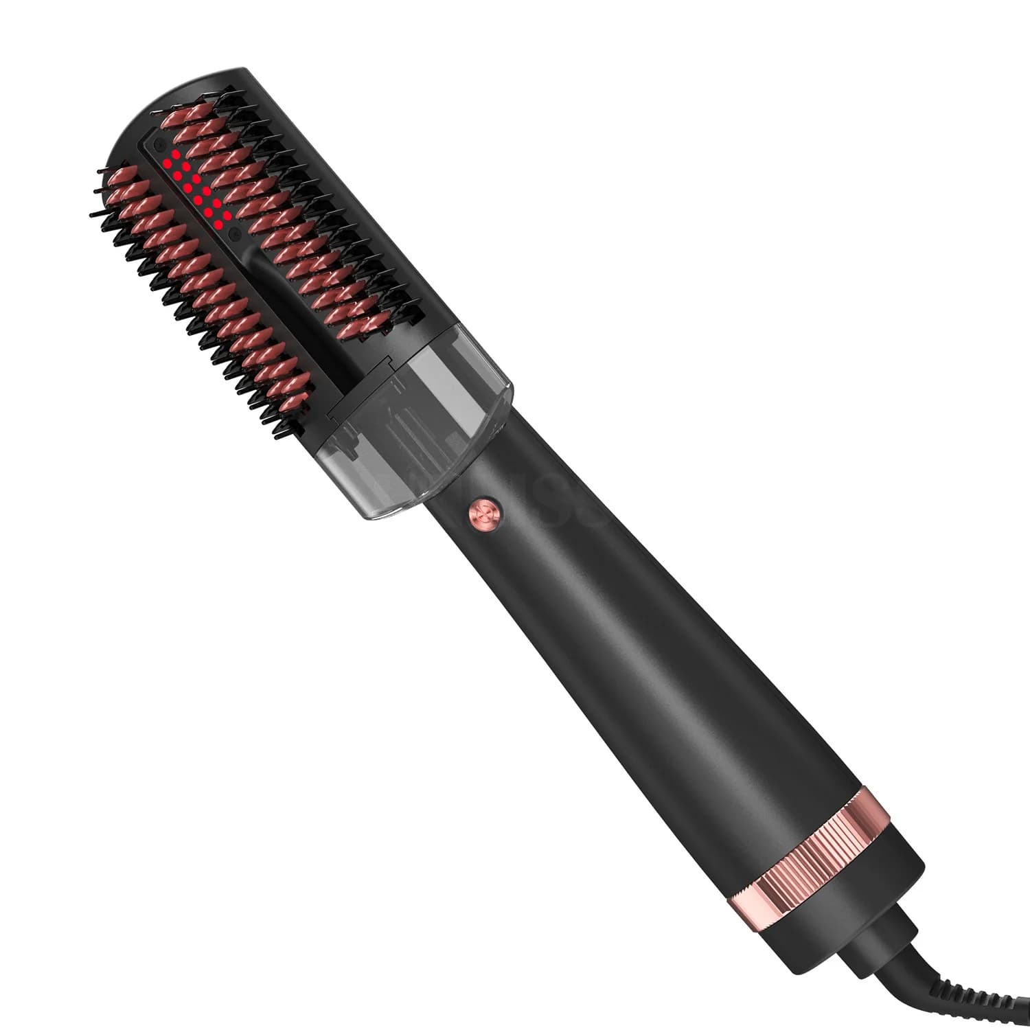 Professional steam hair dryer with infrared spray in one step, hot air brush, comb