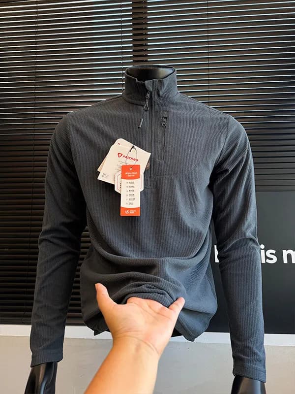 Felpa con cappuccio americana in pile foderato da uomo, abbigliamento sportivo casual, colletto alto con cerniera, strato base, giacca sportiva da esterno