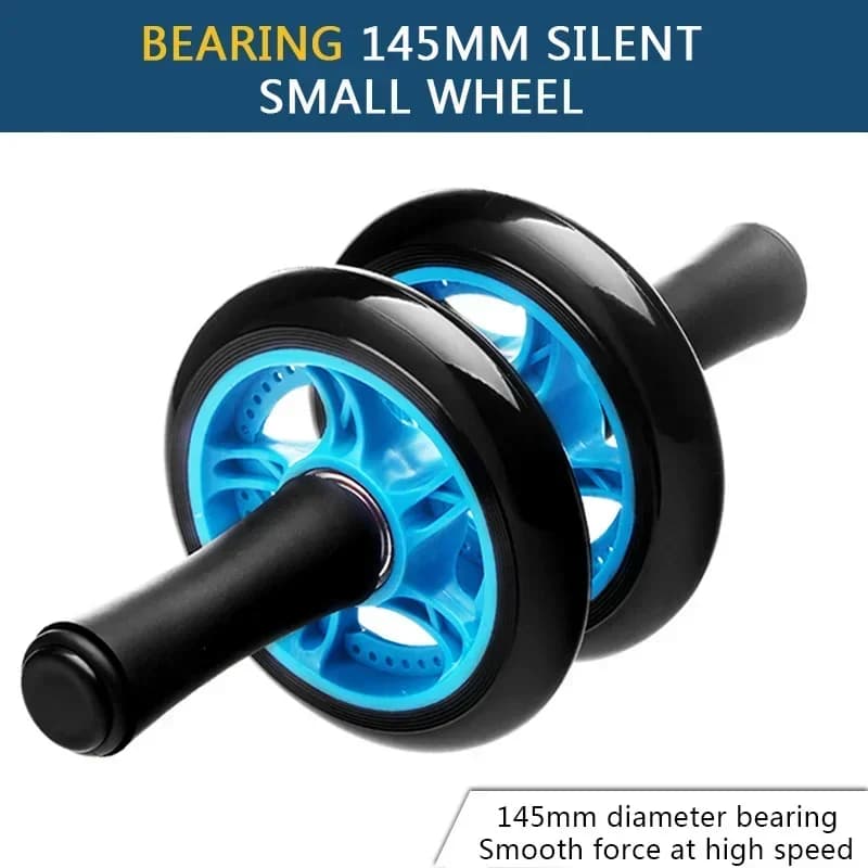 Nuovo Esercizio Ruota Addominale 145mm Cuscinetto Doppia Ruota Esercizio Addominale Rullo Fitness Esercizio Muscolo Addominale Fitness Equi