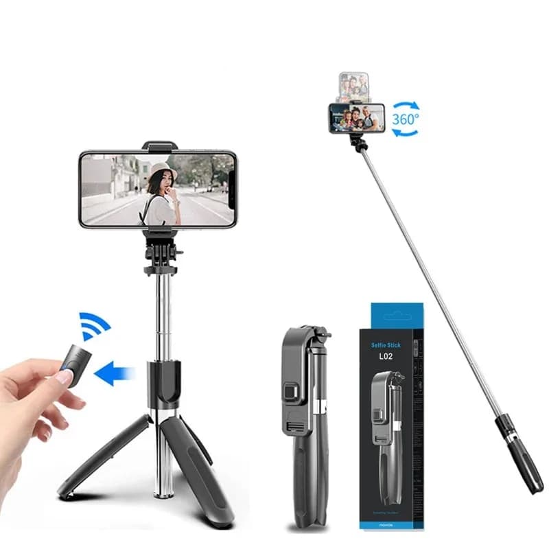 Treppiede Bluetooth per selfie con telecomando wireless estensibile, supporto portatile per telefono per iPhone Android, Vlogging e Live Streaming