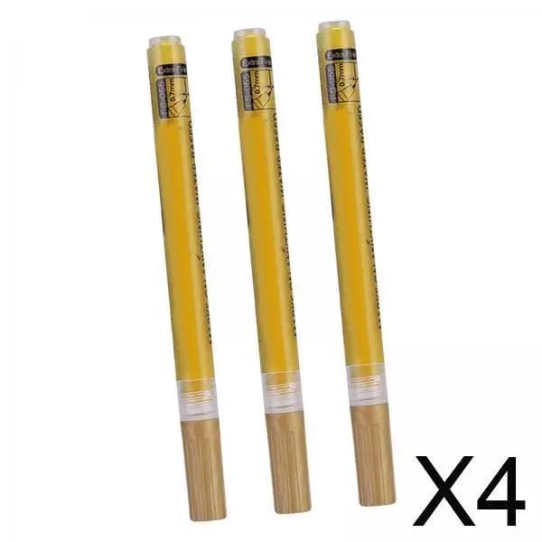 4x3x Pennarelli per palline da golf Penna a inchiostro acrilico durevole per principianti di allenamento Gloden