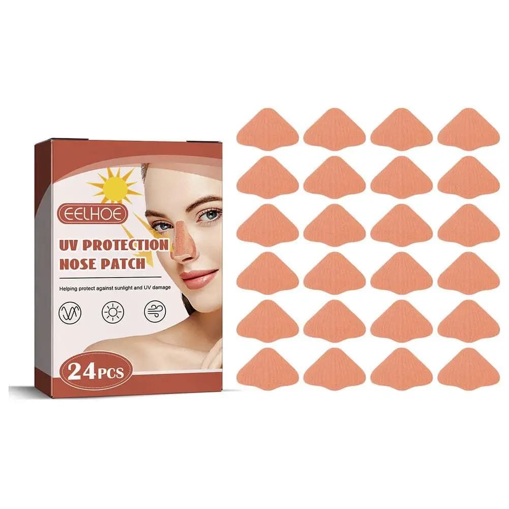 Solar protective strips for the nose. Breathable, comfortable, refreshing and with UV protection for summer outdoor use
