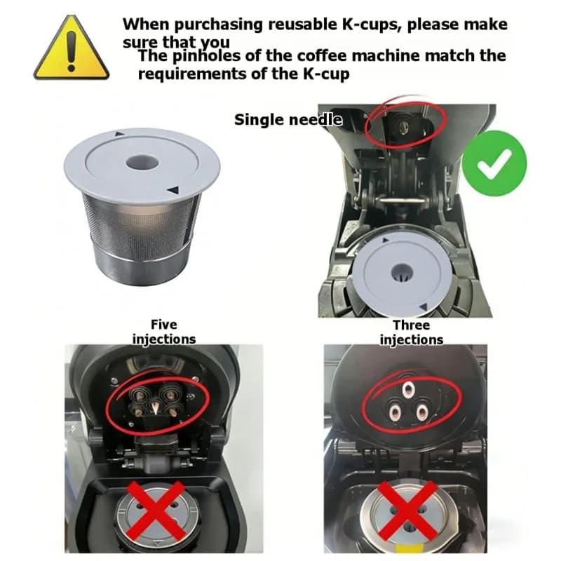 Original Standard Universal Stainless Steel K Cups For Keurig 2.0 & 1.0 Coffee Makers