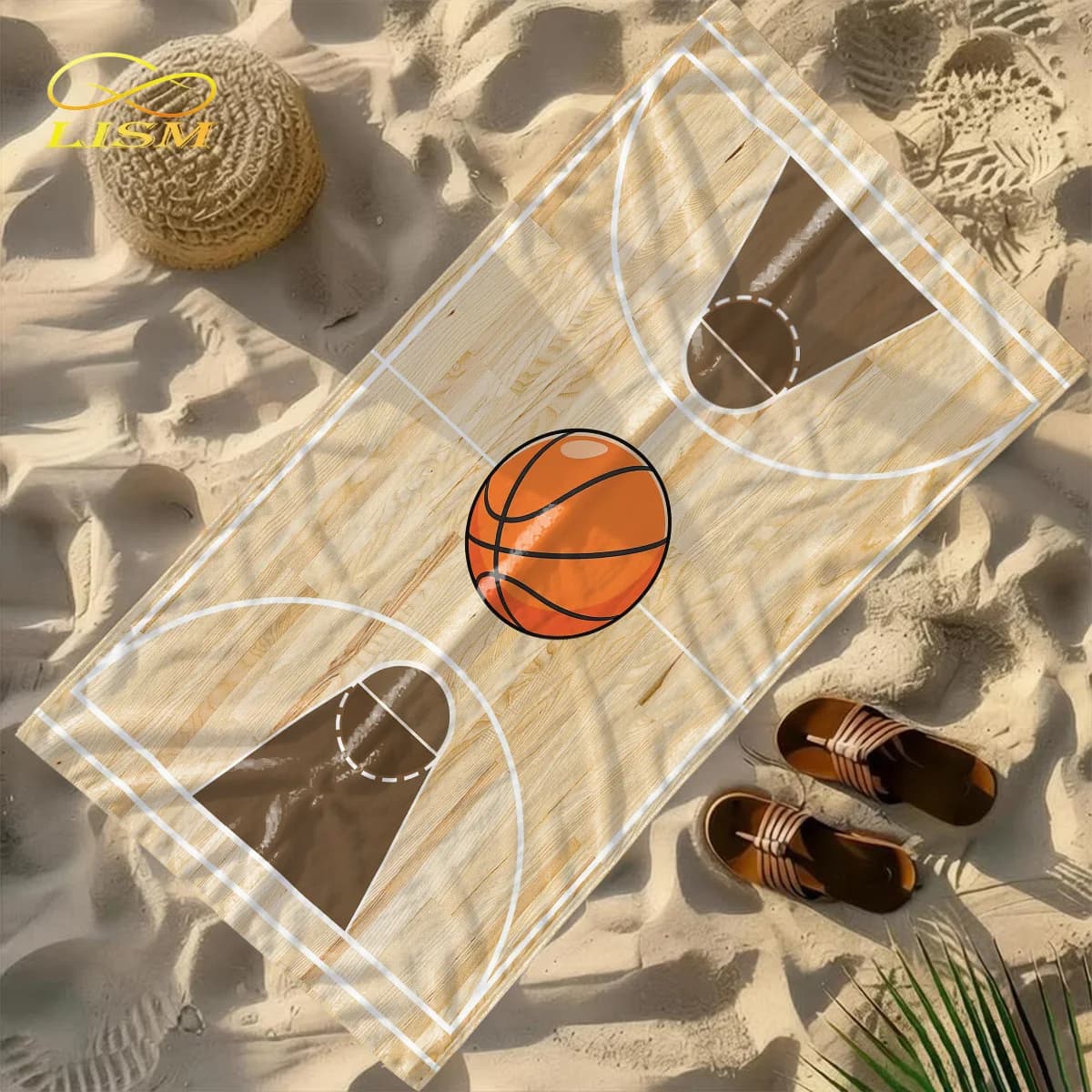 Asciugamano da campo da basket, 1 pezzo, in microfibra assorbente, di grandi dimensioni, ad asciugatura rapida, ideale per viaggi, nuoto, surf, asciugamano da bagno
