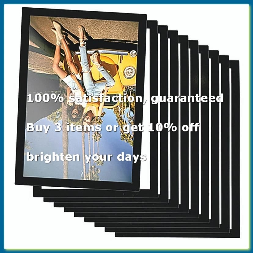 10PCS A4 Magnetic Art Frames, Self Adhesive Magnetic Picture Frame Frames Display Frame
