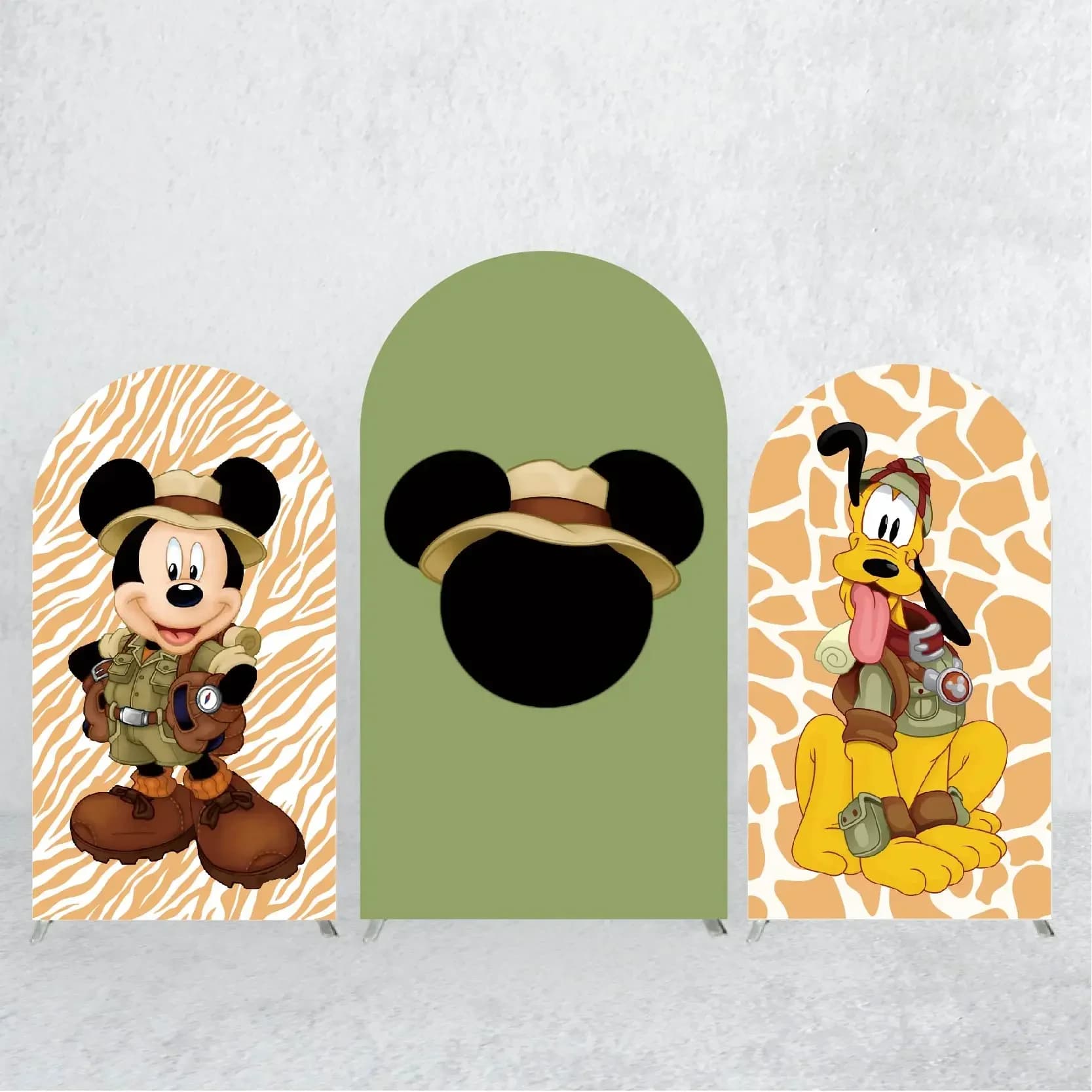 Topolino e cane Plutone Arco Fondale Copertine Bambini Festa di compleanno Fotografia Sfondo Puntelli Baby Shower Banner Decorazione