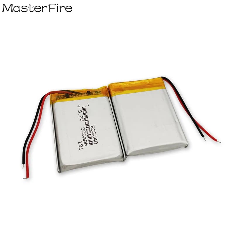 10PCS 3.7V 800mah Batteria ricaricabile ai polimeri di litio 603040 per auricolare Bluetooth Baby Monitor Ebook Fotocamera Lampada a LED batterie