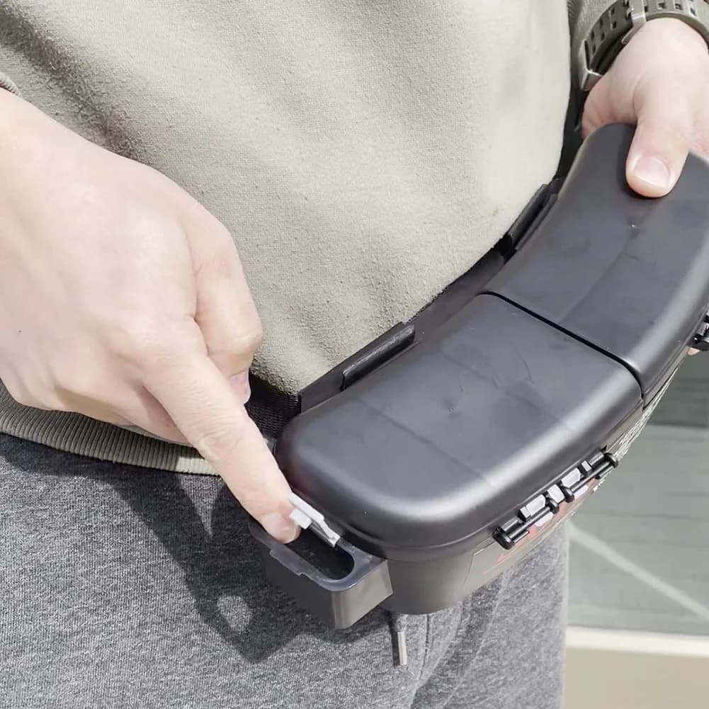 A74K-Cutlery Fishing Equipment Box Portable Carp Box Fishing bait box Fishing Belt Fishing accessories Fishing gear Organizer