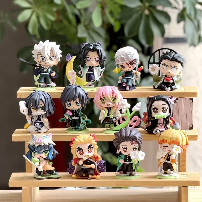 Bandai Demon Slayer Birth Flower Series Blind Box Toys Anime Figure Mystery Box Ornaments Collection Guess Bag Cute Gift