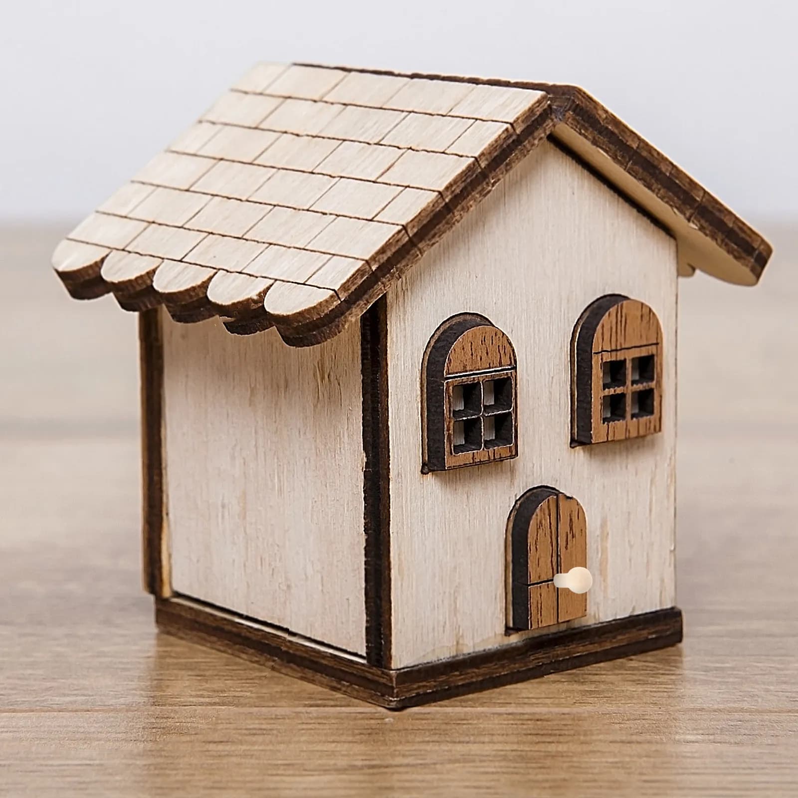 24 Pezzi Piccoli Pomelli per Cassetti, Maniglie in Miniatura, Piccoli Pomelli in Legno per Accessori di Mobili in Miniatura, Parti di Mobili Fai-da-Te per Case in Miniatura