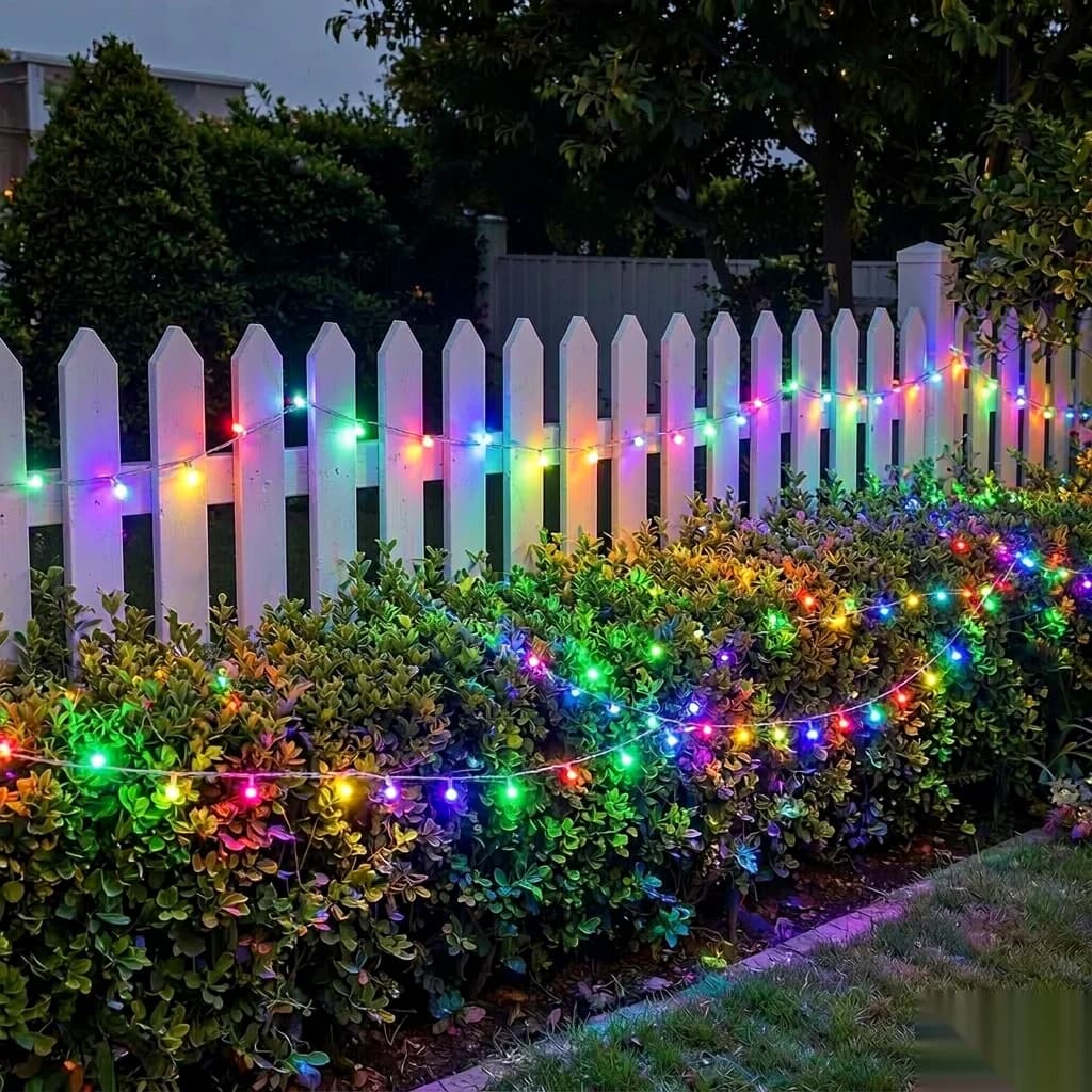 Fairy Lights, Bluetooth RGB Addressable Music Sync App Control for Christmas Tree Home Decor Holiday Party Outdoor Garden