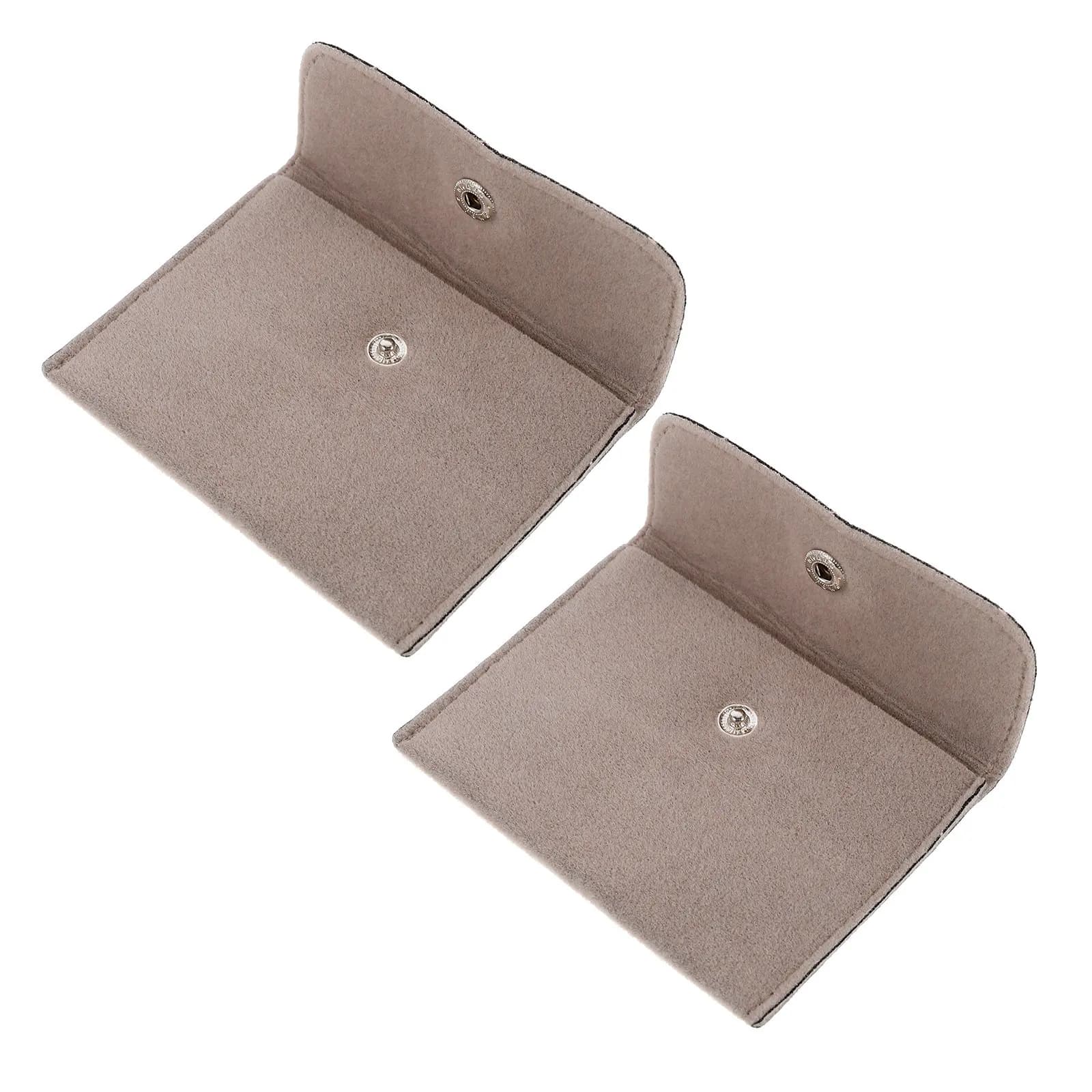 2 Pezzi Sacchetto Portagioie con Chiusura a Bottone per Bracciali, Anelli, Collane, Confezione Regalo, Sacchetto per Bomboniere