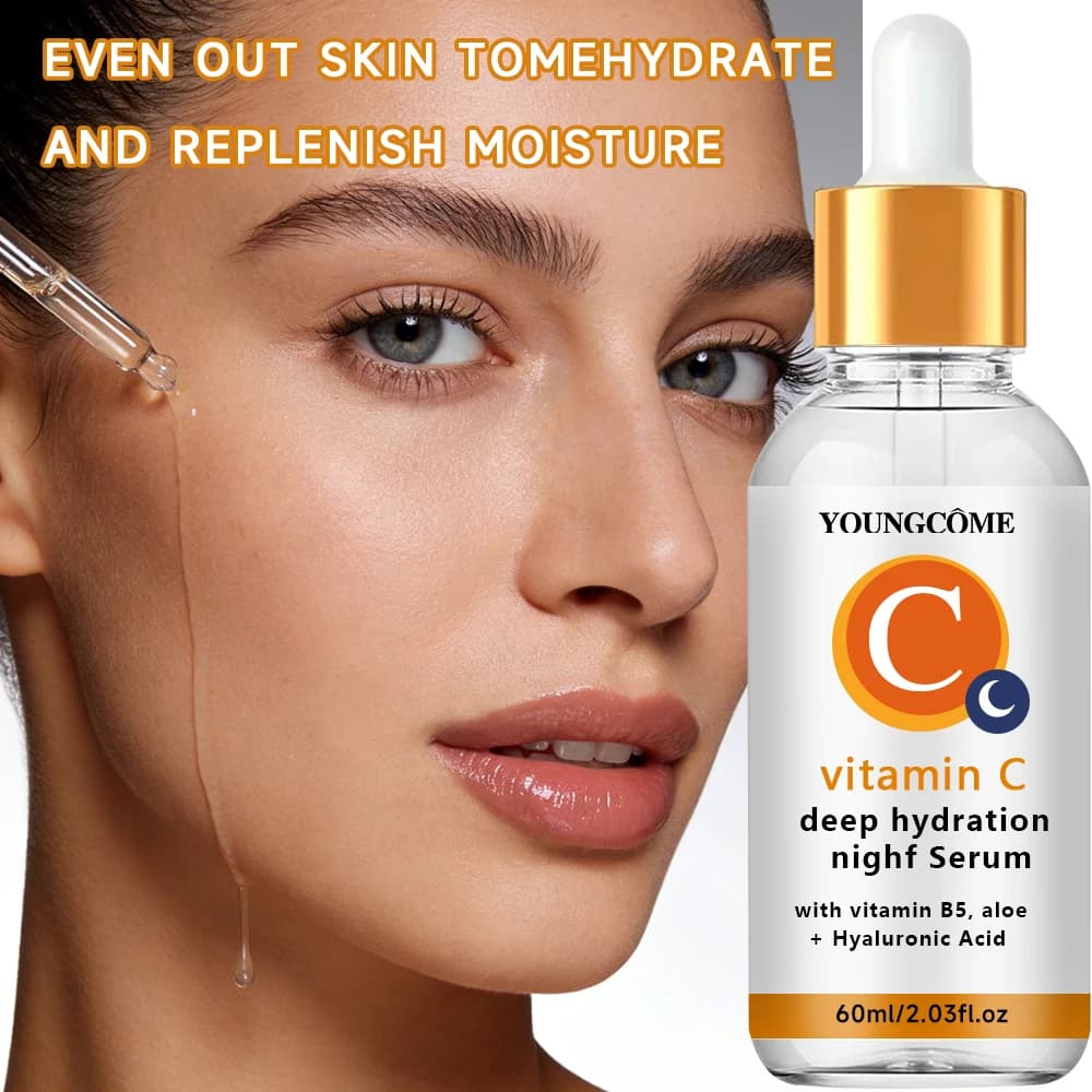 Vitamin C serum with Hyaluronic Acid and Aloe Vera - Hydrating Face Essence Deep for a Radiosa Skin 40/60