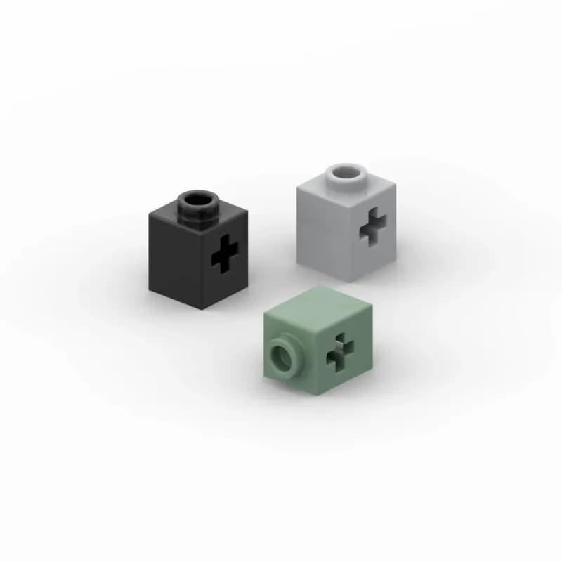 20PCS MOC Parti 73230 Mattoni ad alta tecnologia 1x1 con asse foro compatibile mattoni fai da te Assmble blocchi da costruzione particella