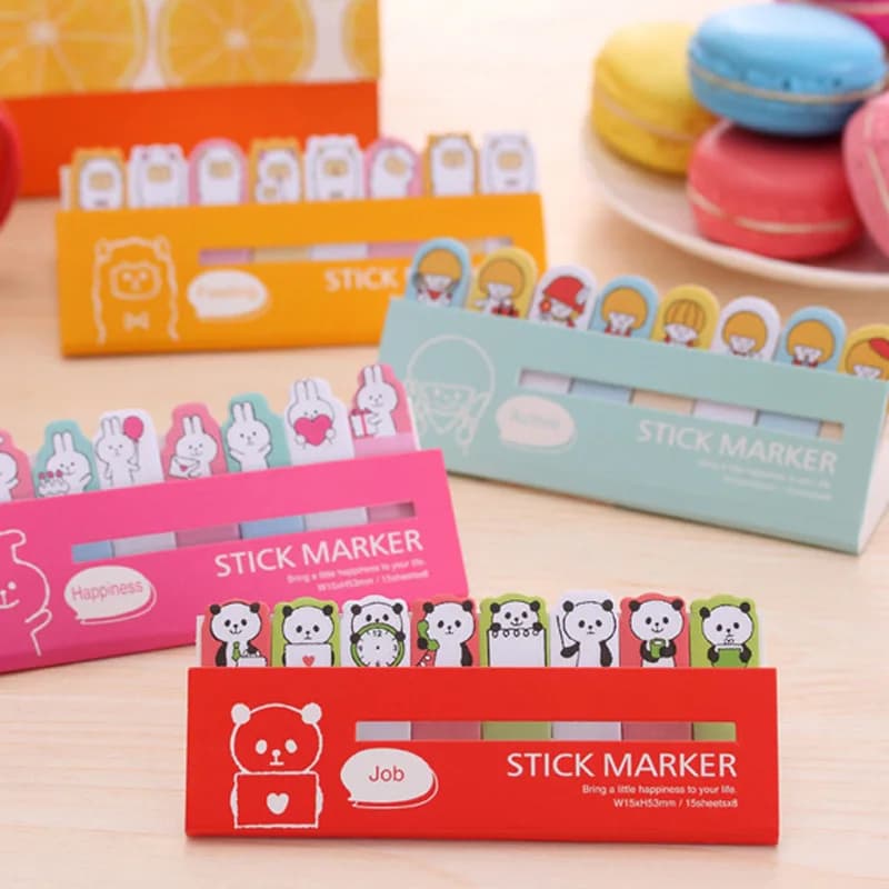 1Pc simpatico taccuino per animali Kawaii Mini Panda note adesive Planner adesivi segnalibri di carta materiale scolastico di cancelleria coreana