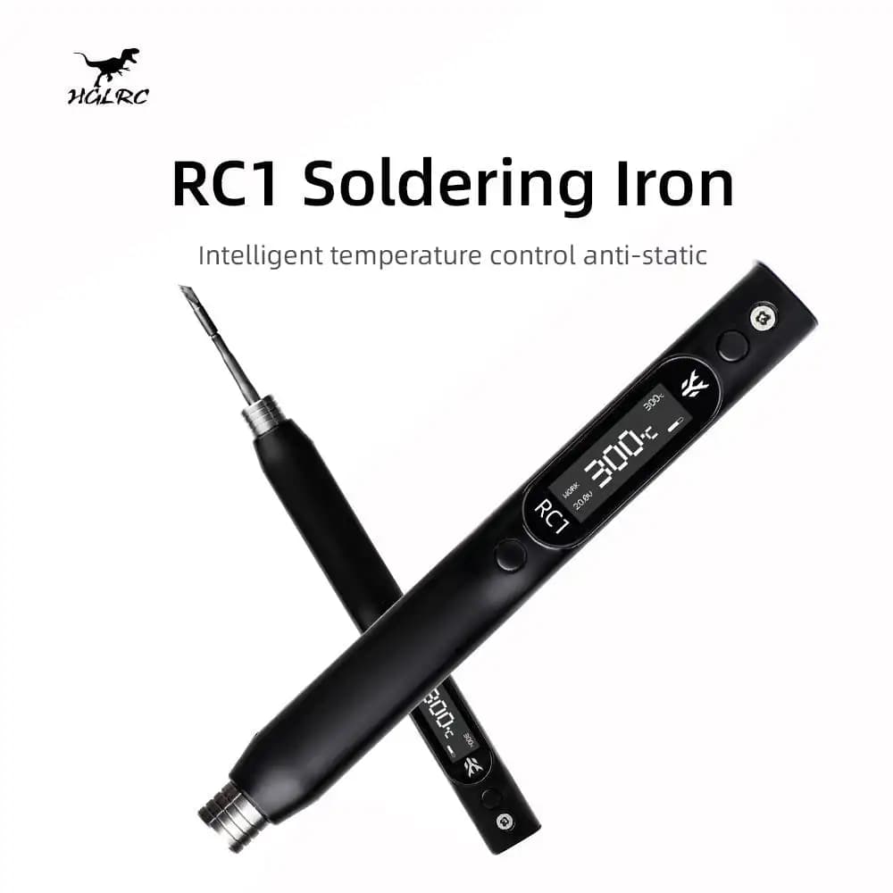 HGLRC RC1 saldatore 25V 60W Display OLED algoritmo di controllo della temperatura intelligente per droni FPV modello RC aereo