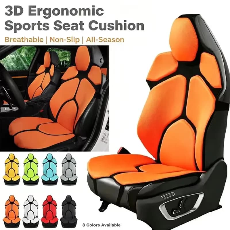 For Benz C Class W204 W205 W206 2015-2026 Breathable Mesh Car Seat Cushion Ergonomic Lumbar Support Anti-Slip Auto Seat Pad