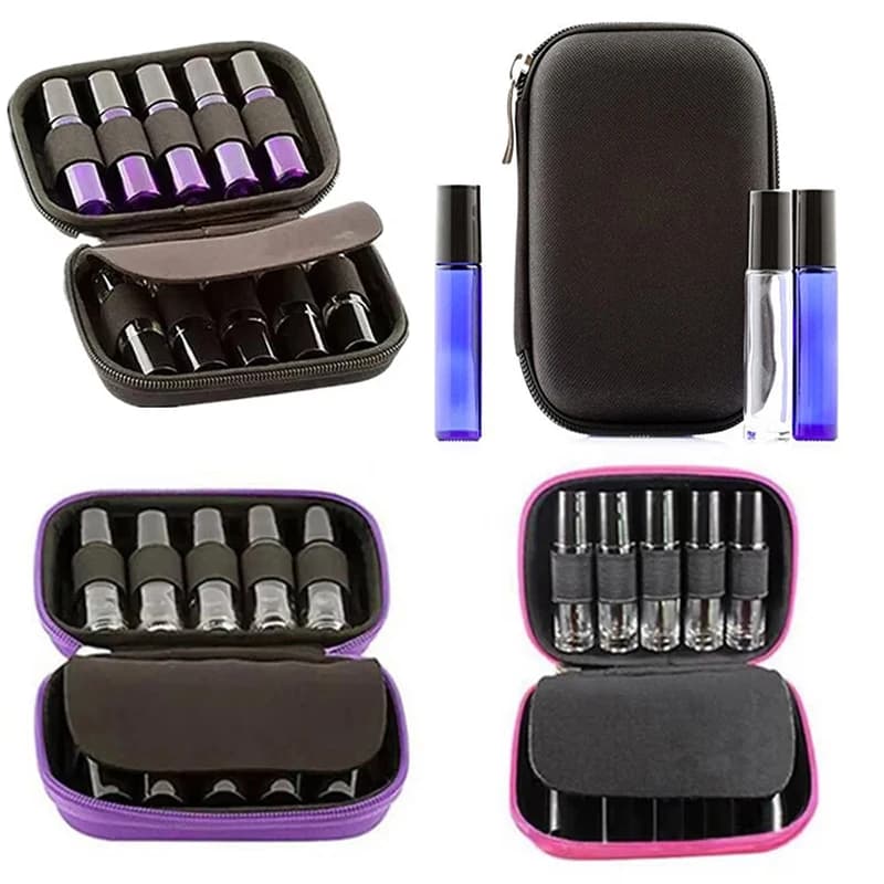 Borsa porta oli essenziali universale da 10 scomparti (10ML-15ML), organizer per flaconi di oli aromatici, custodia da viaggio in EVA, beauty case.