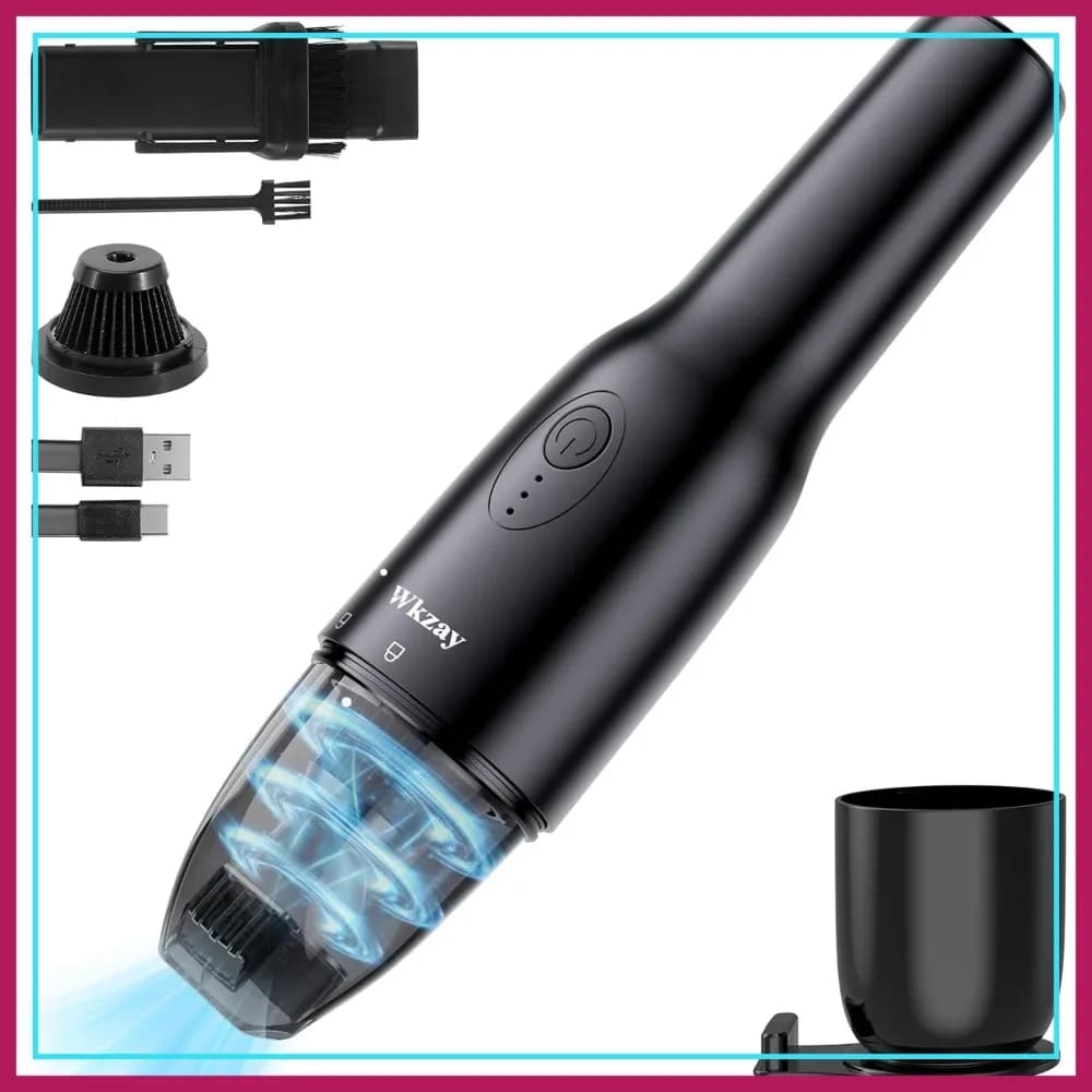 Aspirapolvere Portatile Senza Fili 16000Pa, Motore Brushless, Ricaricabile, Leggero per Casa