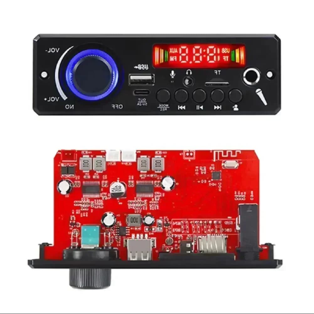 Amplificatori 160W Bluetooth MP3 WMA APE Scheda di decodifica 12V 80W Vivavoce Audio per auto Microfono USB TF Radio FM Lettore musicale Mp3 fai da te