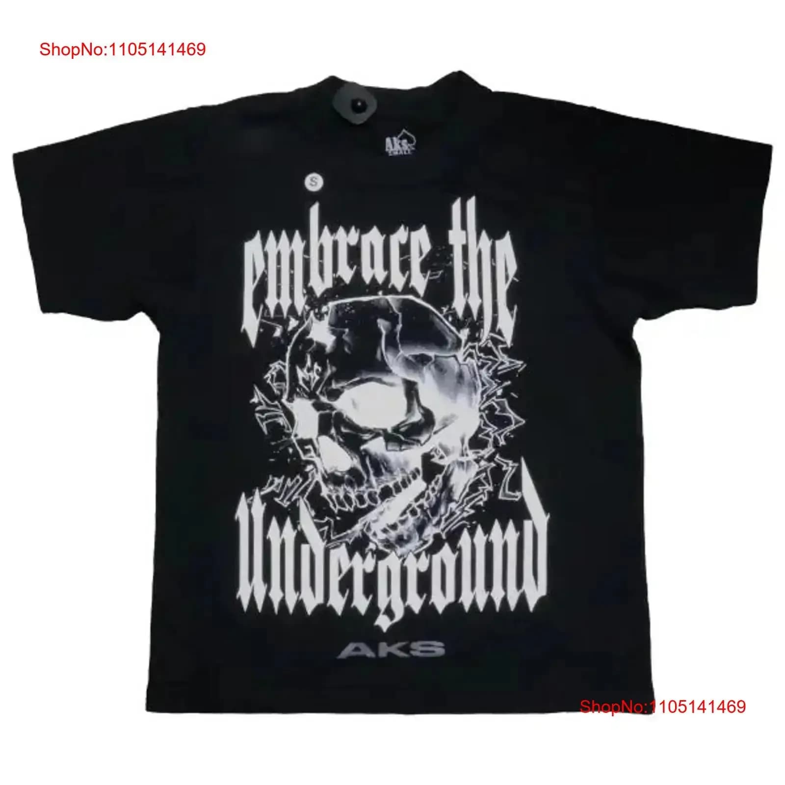 Aks abbraccia la maglietta sotterranea vintage Top traspirante lavato per l'uso quotidiano Streetwear unisex Grafica versatile ed elegante