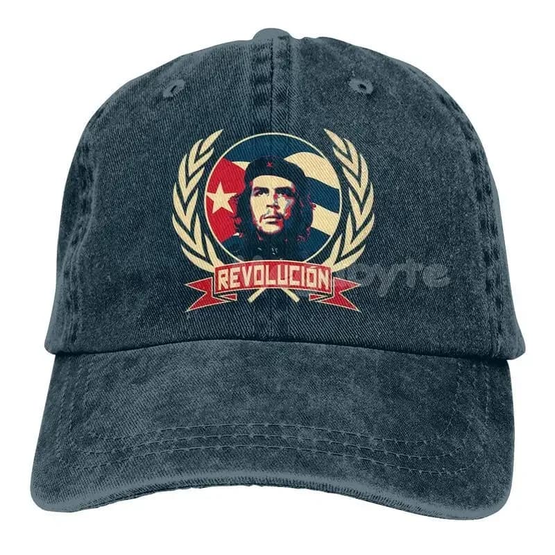 Wild Casquette Che Guevara Cuba Comunismo Revolution Berretto da esterno Cappello unisex in cotone blu scuro Berretto da baseball regolabile
