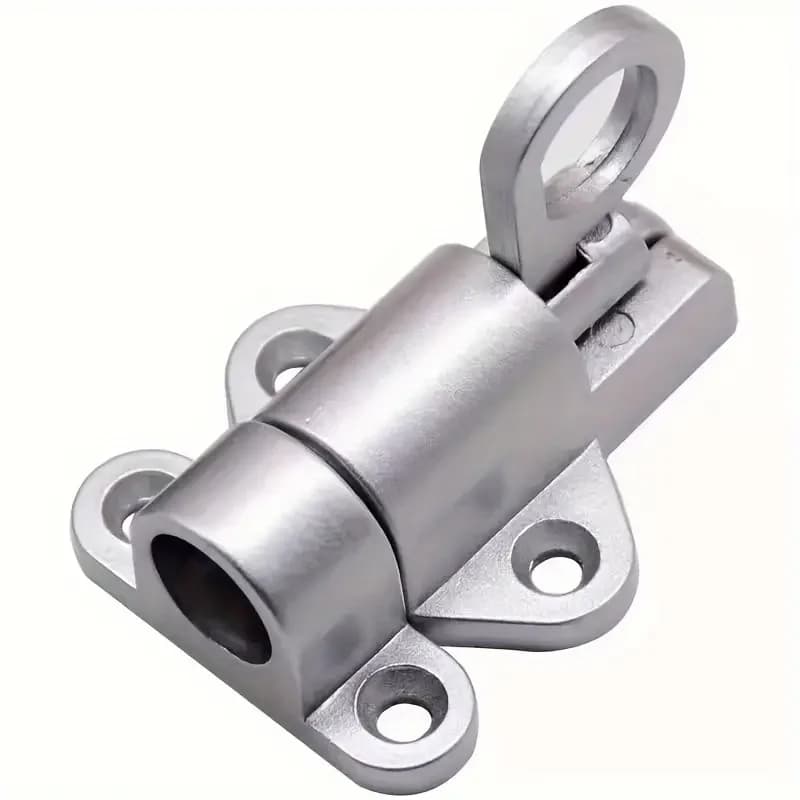 1 Pezzo Serratura a Molla per Porta - Chiusura Automatica e di Sicurezza - Meccanismo a Rimbalzo Durevole con Anello di Sicurezza - Facile da Installare