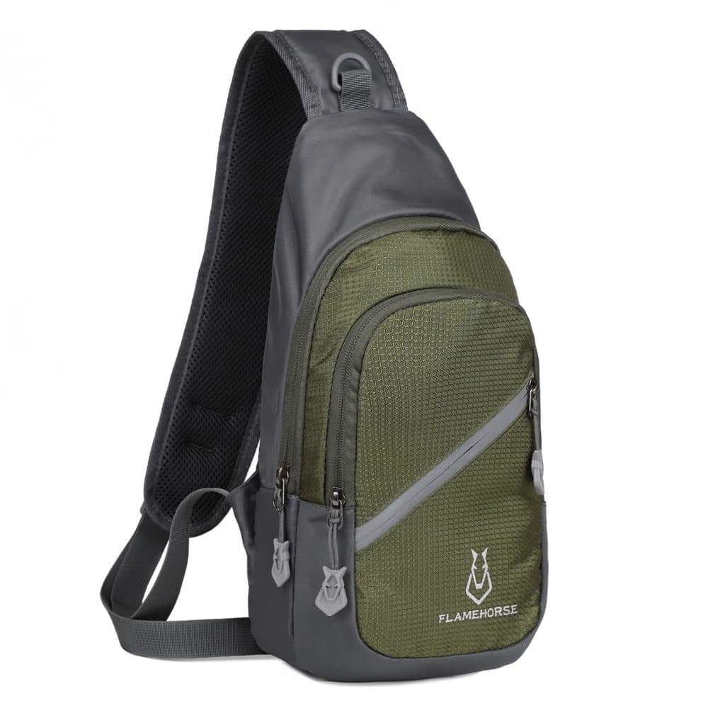 Borsa a tracolla a tracolla borsa a tracolla in Nylon ultraleggero resistente all'acqua con foro per auricolari compagno di viaggio perfetto per uomo donna